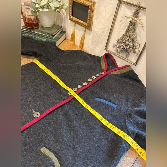 ❣️🩶 GEIGER Collection – Wool Jacket with Contrast Trim – Size 42 - Picture 12 of 14